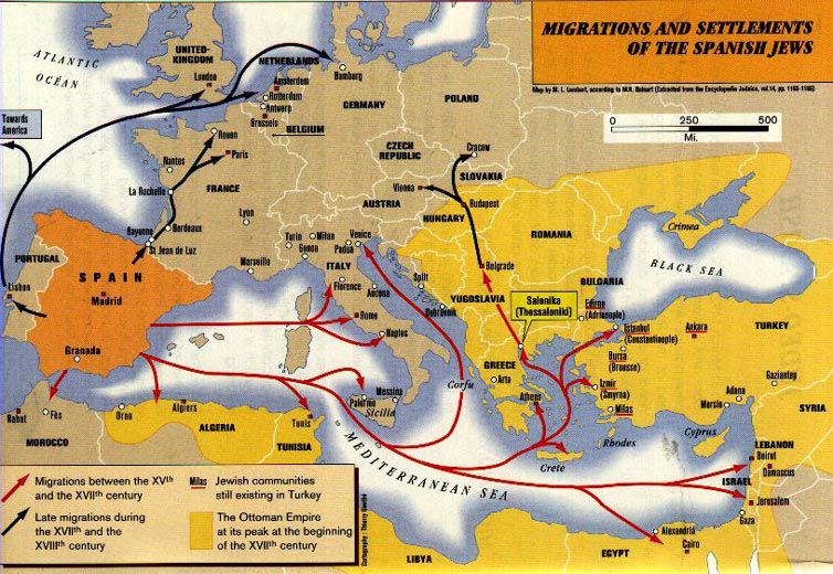 Migraciones tras la expulsión de España